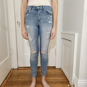 Garage Ripped Jeans Size 3 Garage Skinny Jeans Light Blue Garage Jeans Women's
